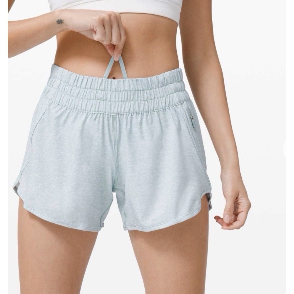 Lululemon Tracker‎ Short V *4" Heather Lux Multi Hazy Jade size:6